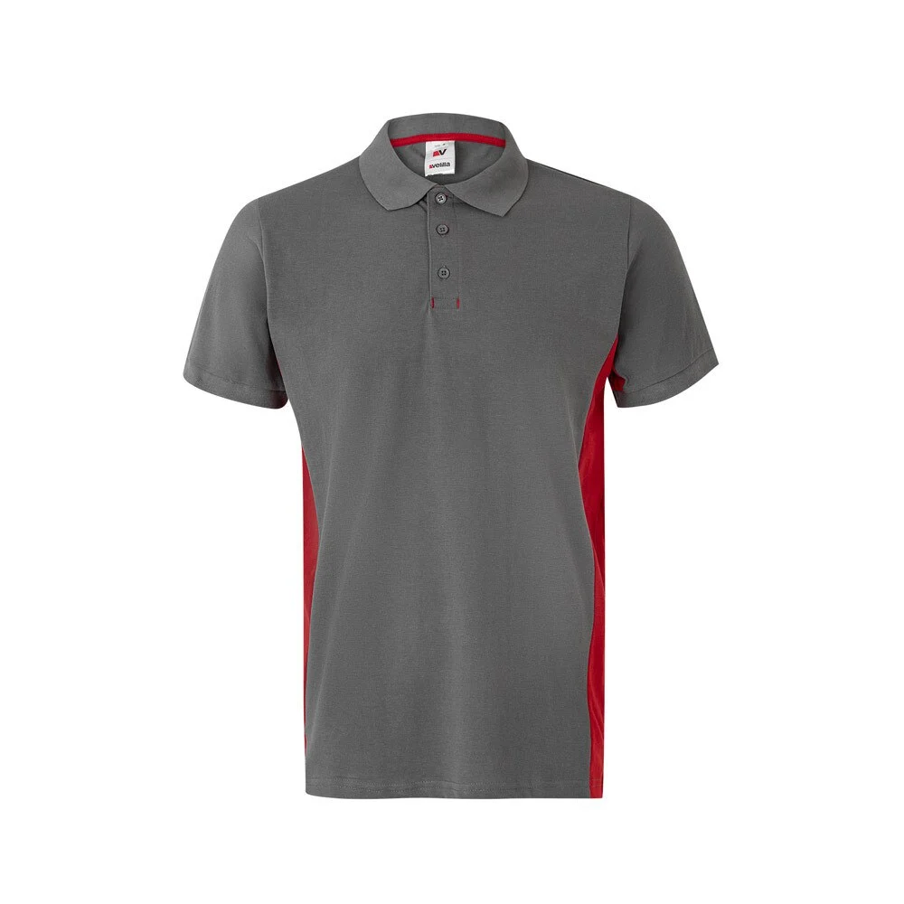 Velilla 36039 Tweekleurig Polo – Grijs/Rood