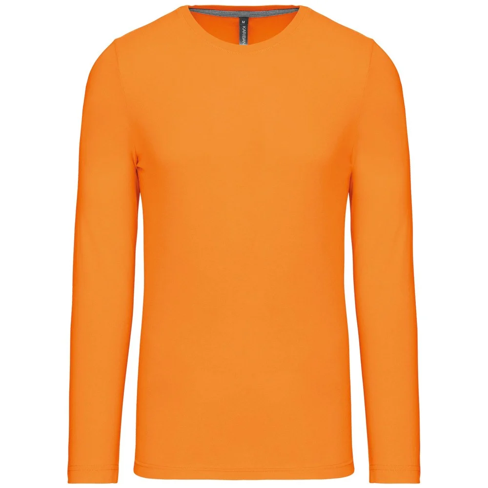 Kariban K359 T-shirt Lange Mouwen Heren – Oranje