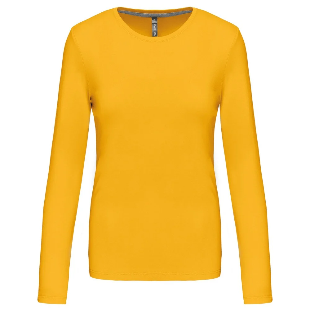 Kariban K383 T-shirt Lange Mouwen Dames – Geel