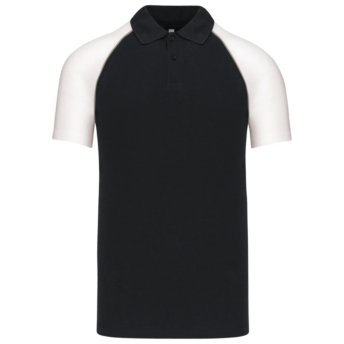 Kariban K226 Tweekleurig Polo – Zwart/Wit