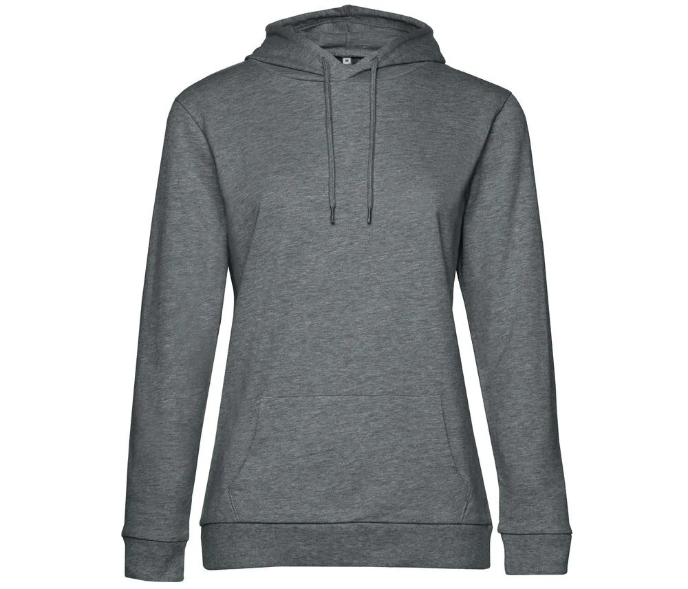 B&C BCW04W Hoodie Dames – Heather Mid Grey