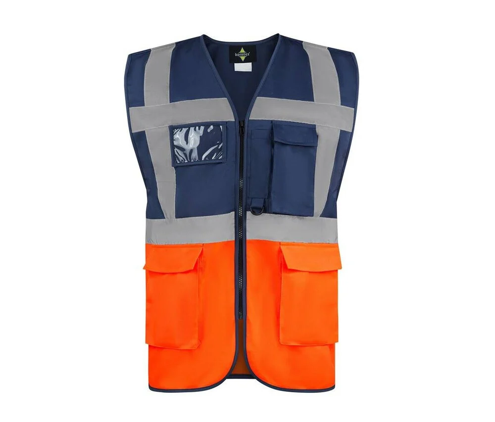 Korntex KX226 Hamburg Veiligheidshesje – Navy / Orange