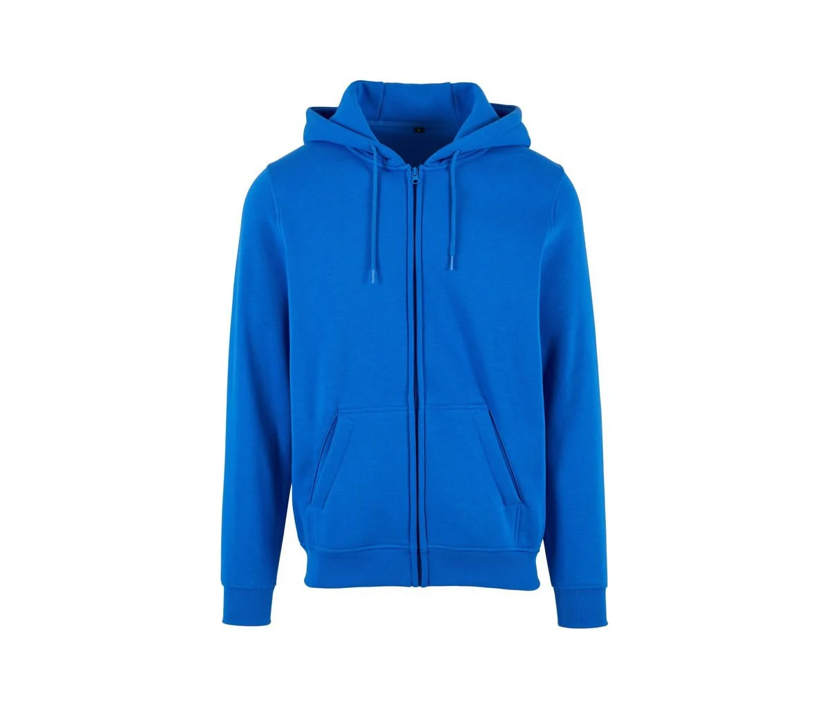 Build Your Brand BY012 Zware Ritshoodie – Intense Blue