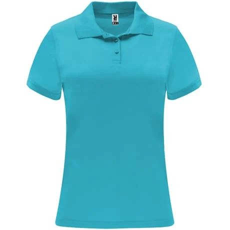 Roly PO0410 Monzha Technische Polo Dames – Turquoise