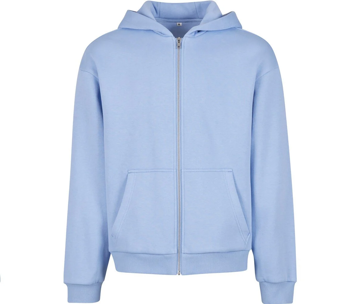 Build Your Brand BY285 Fluffy Ritshoodie – Powder Blue