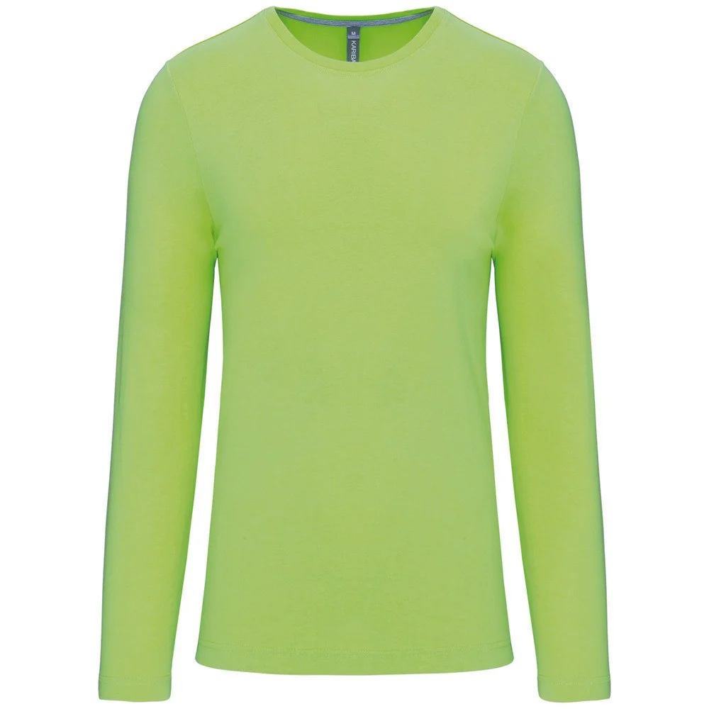 Kariban K359 T-shirt Lange Mouwen Heren – Limoengroen