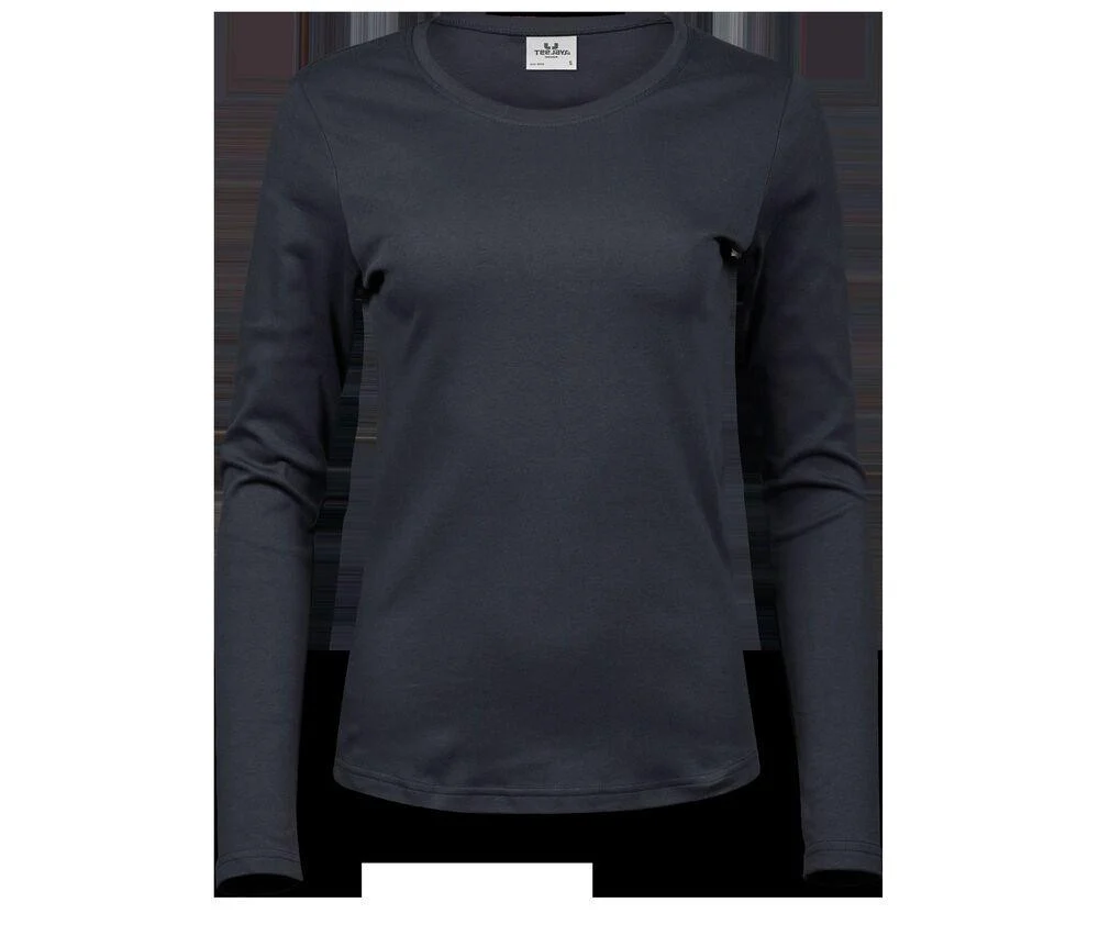 Tee Jays TJ590 Interlock T-shirt Lange Mouwen Dames – Dark Grey