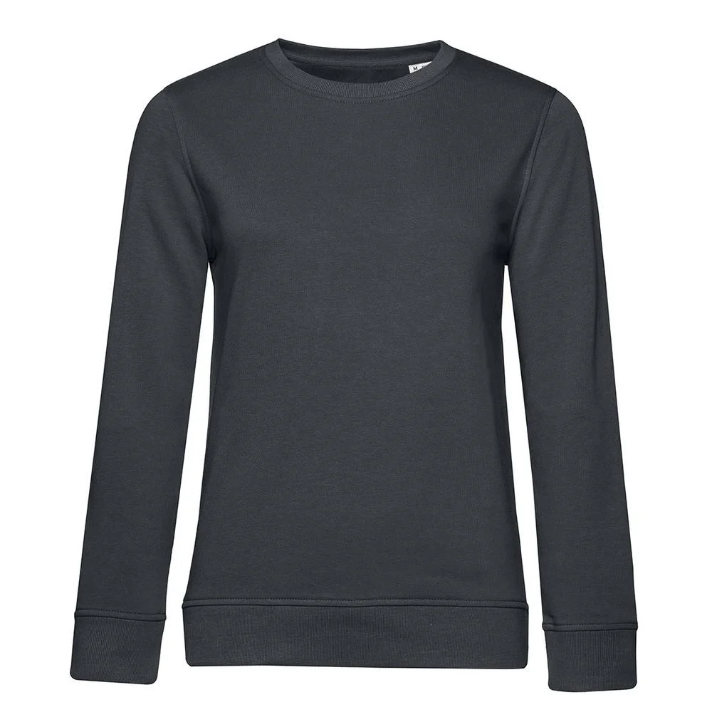 B&C BCW32B Biologische Sweater Dames – Asphalt