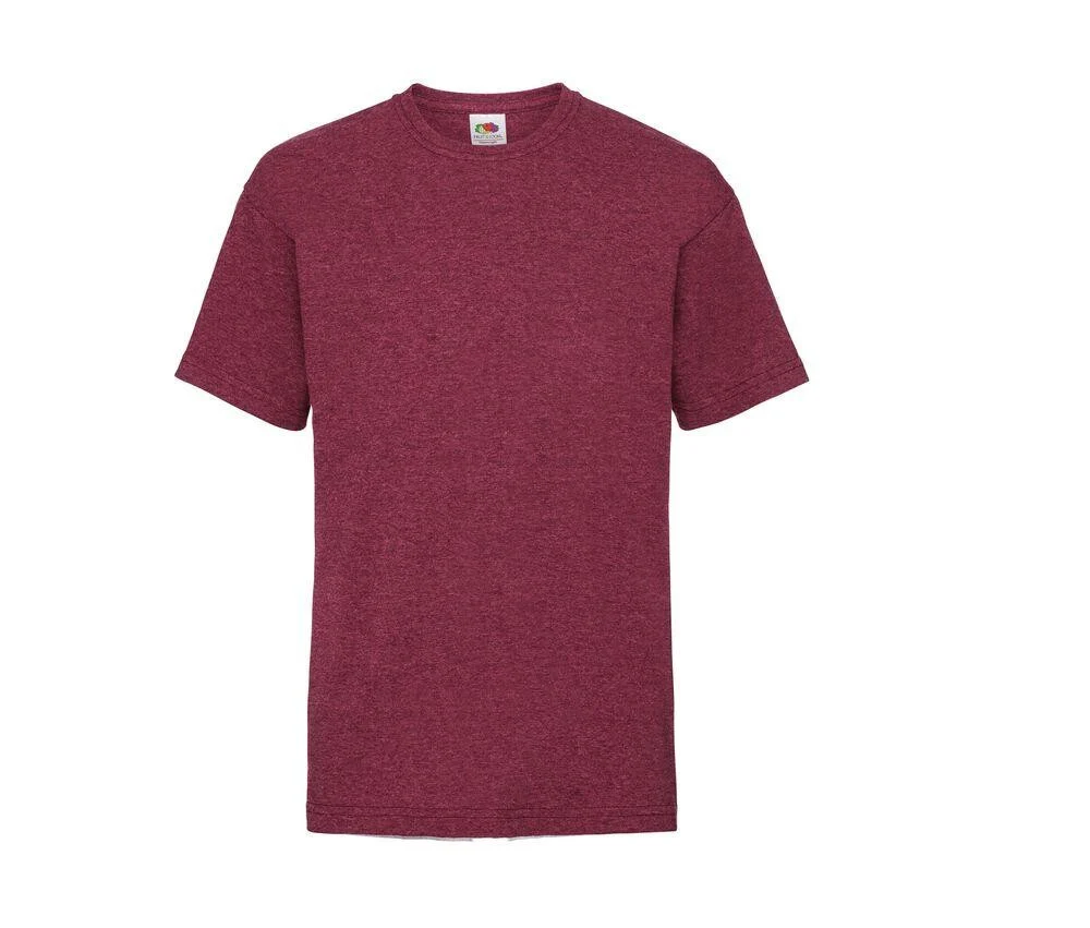 Fruit of the Loom SC231 Valueweight Kinder T-shirt – Vintage Heather Red
