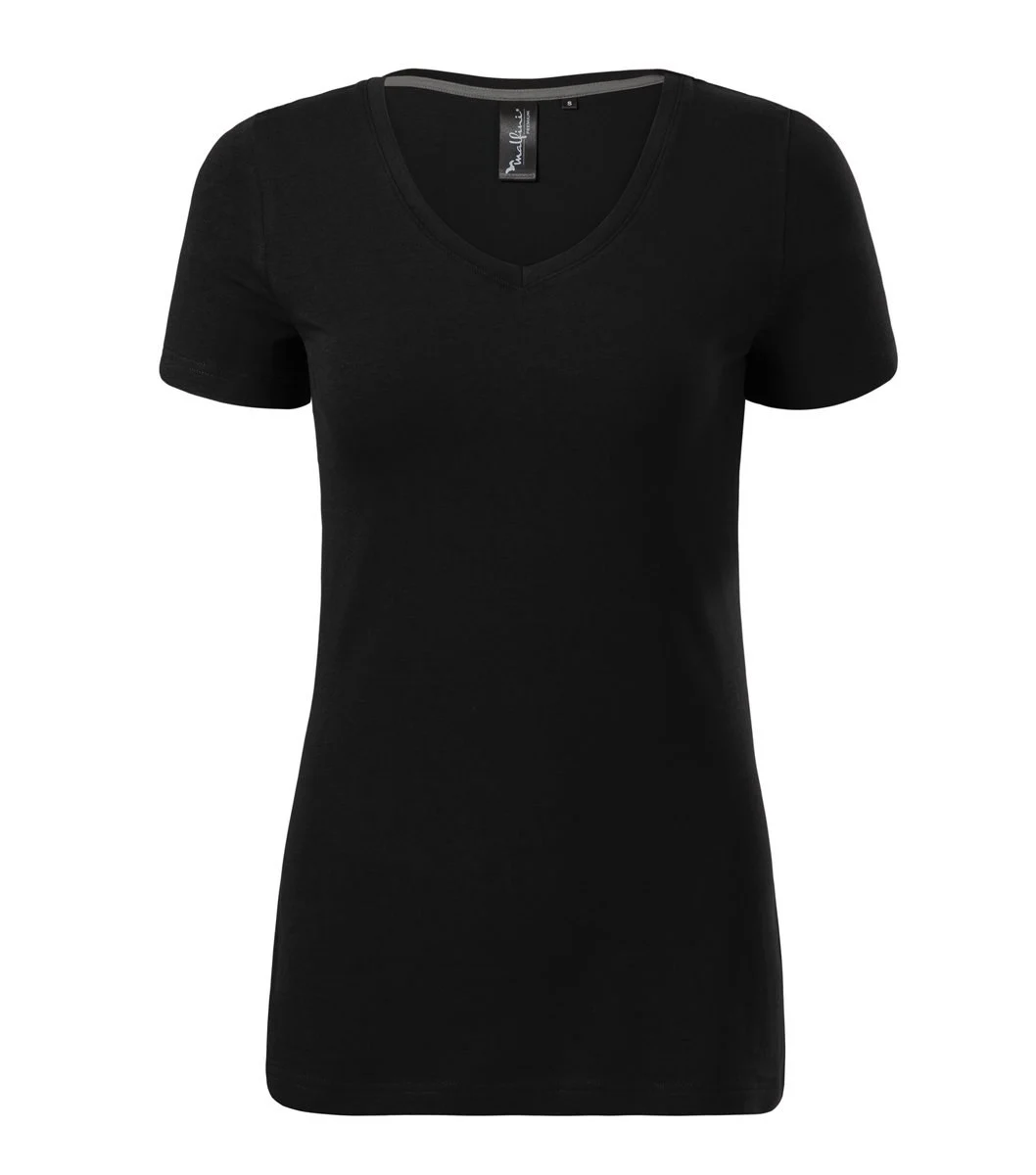 Malfini 701 Stretch T-shirt V-hals – Zwart