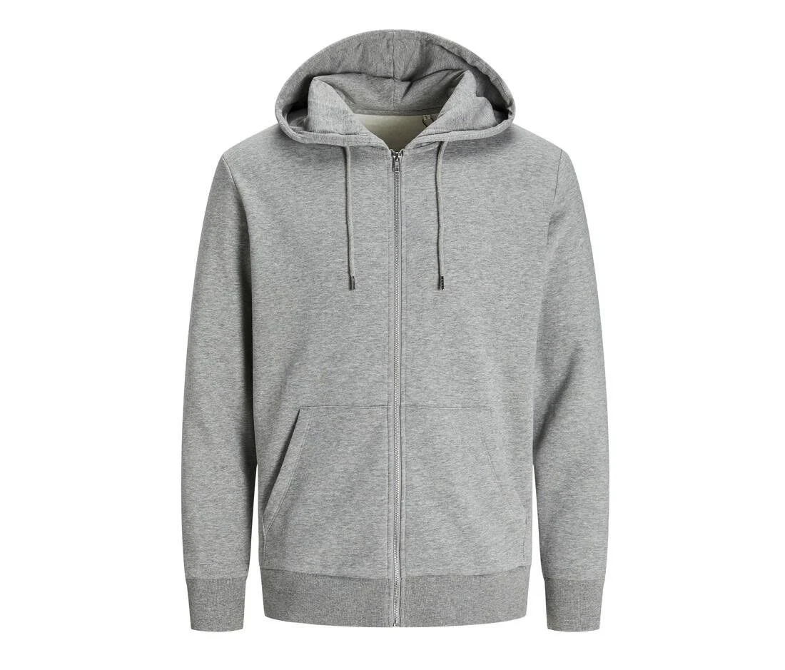 Produkt JACK & JONES JJ3907 Unisex Ritshoodie – Light Grey Melange