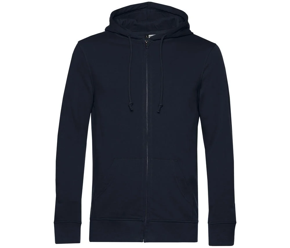 B&C BCU35B Biologische Ritshoodie – Navy Blue