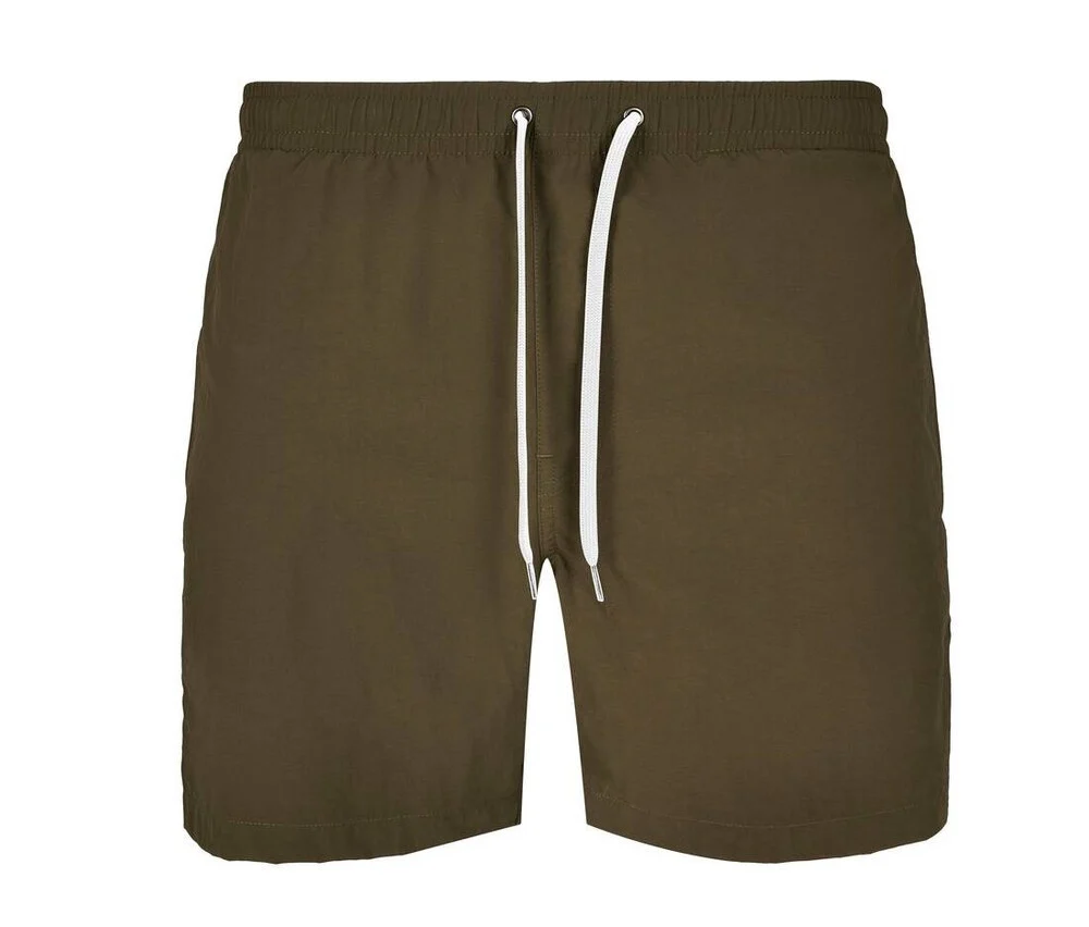 Build Your Brand BY050 Strandshort Heren – Olive