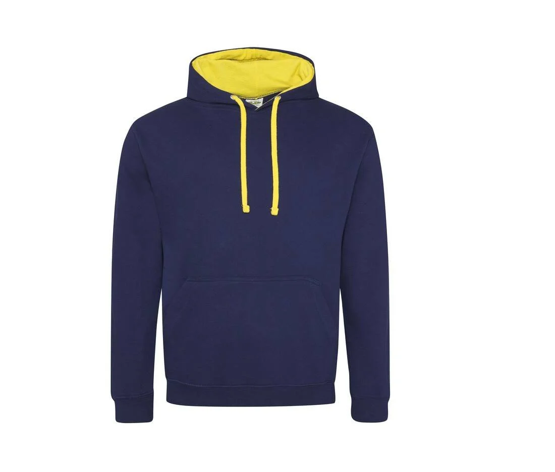 AWDIS JH003 Varsity Hoodie – Oxford Navy/ Sun Yellow