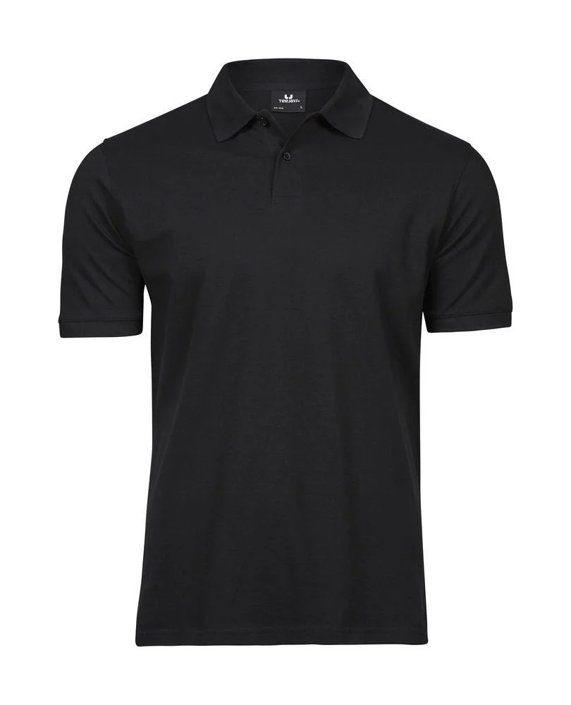 Tee Jays TJ1400 Heavy Polo Heren – Black