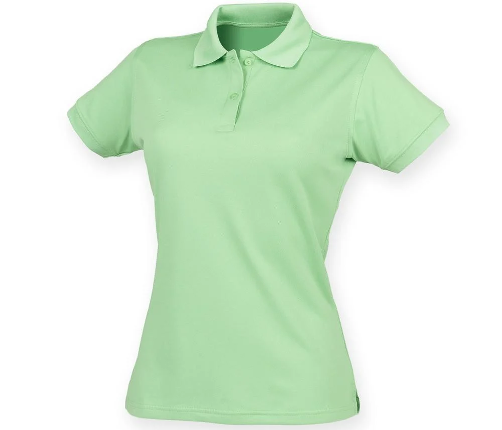 Henbury HY476 Ademende Coolplus® Polo Dames – Lime Green