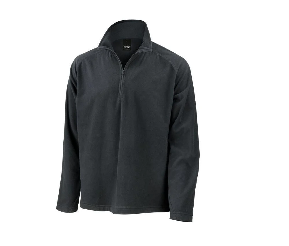Result RS112 Fleecetrui met Rits Heren – Black