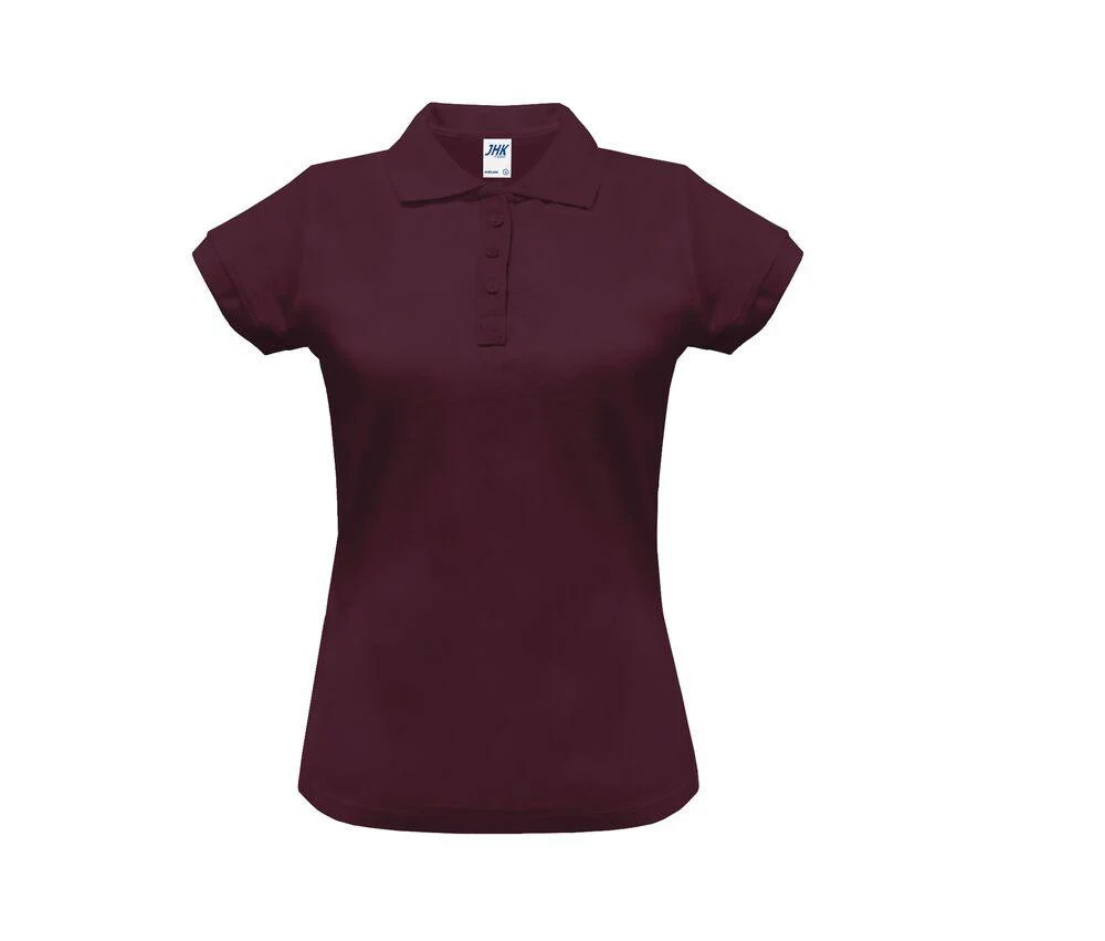 JHK JK211 200 Polo Dames – Burgundy