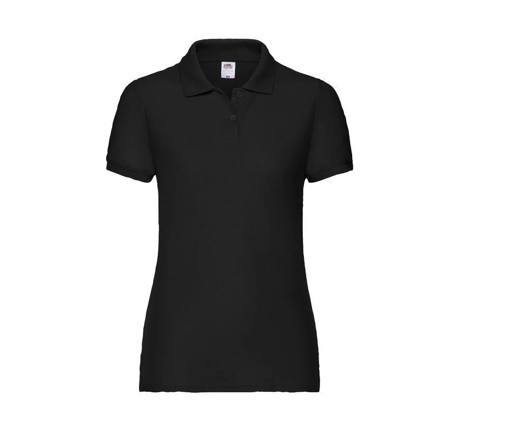 Fruit of the Loom SC281 Lady-fit 65/35 Polo Dames – Black