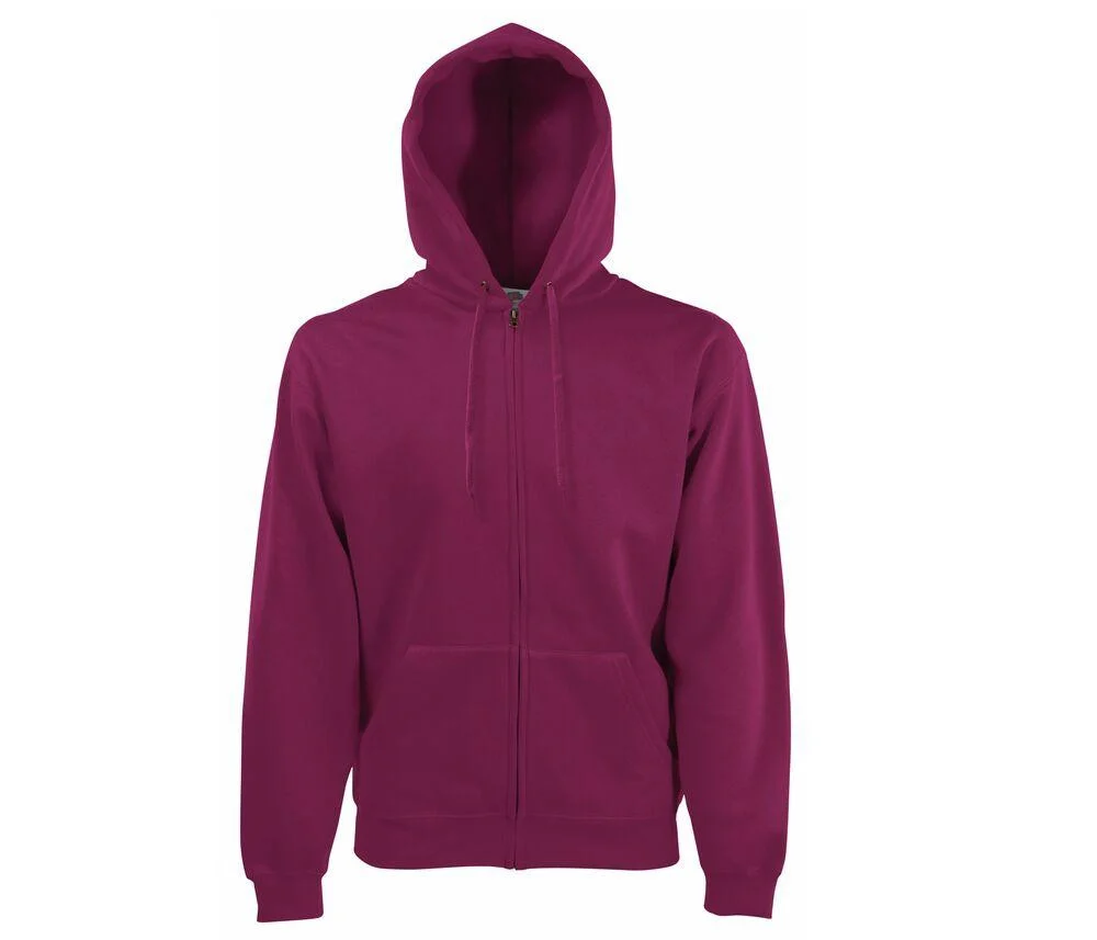 Fruit of the Loom SC374 Ritshoodie Heren – Burgundy