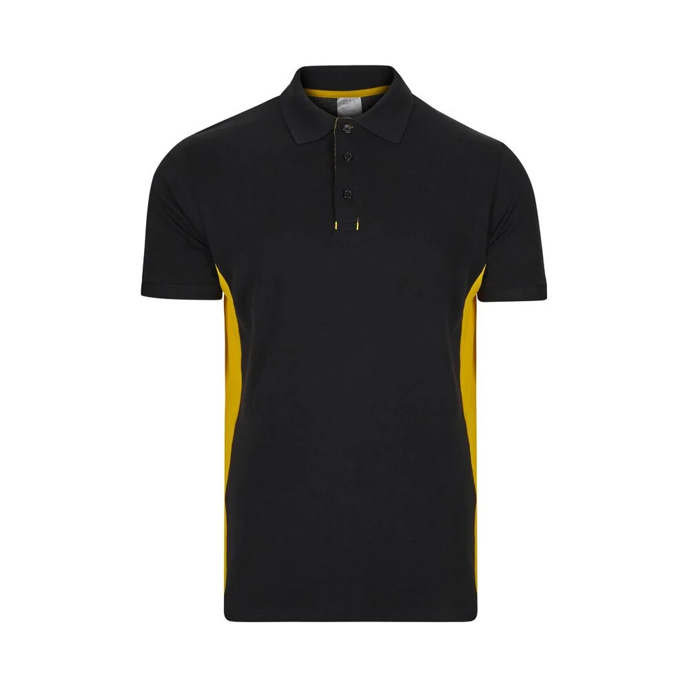 Velilla 36039 Tweekleurig Polo – Zwart/Geel
