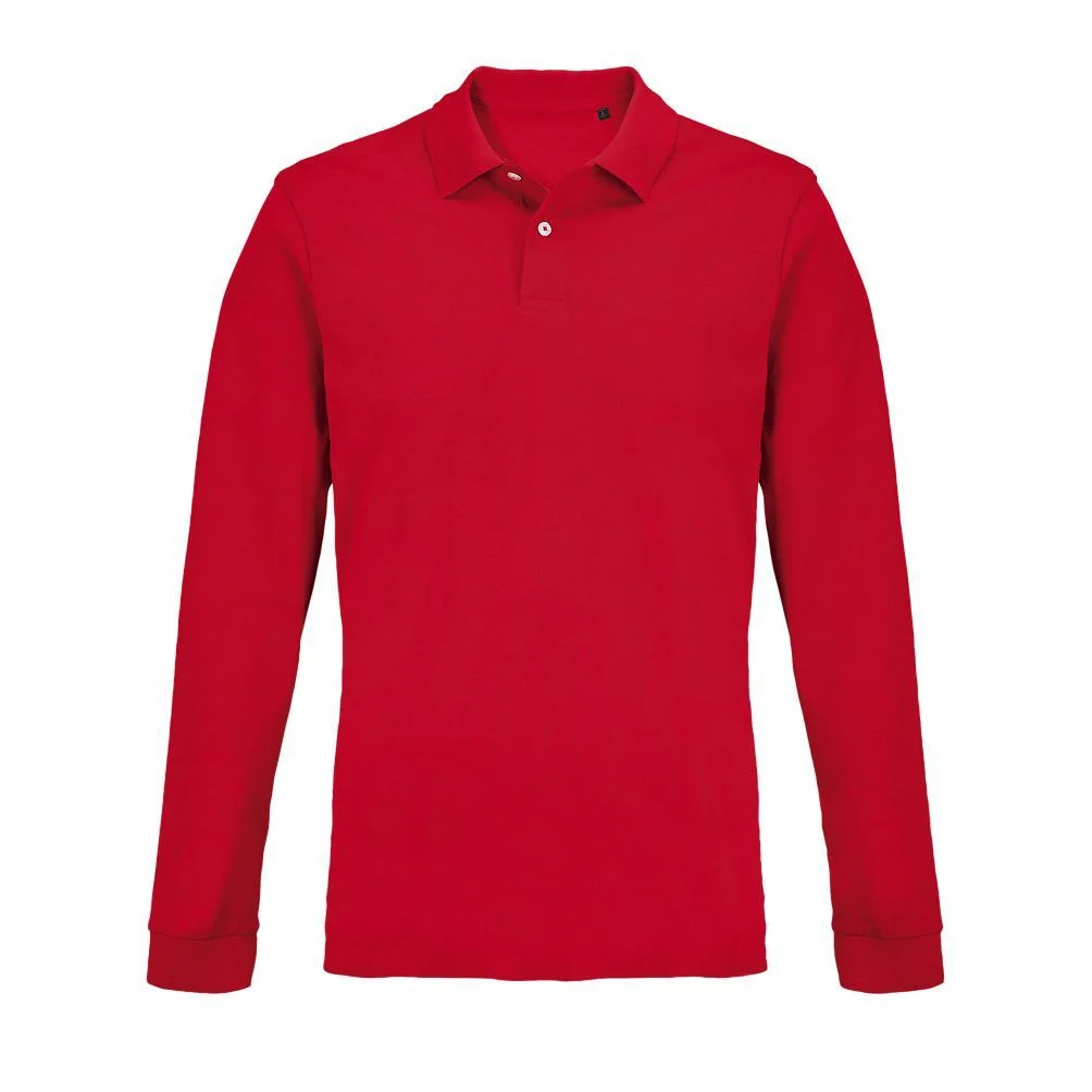 SOL'S 04441 Pacific Polo Lange Mouwen – Rood