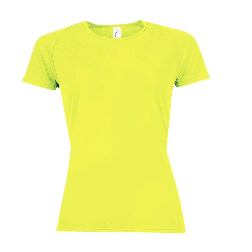 SOL'S 01159 Sport Raglan T-shirt Dames – Fluogeel