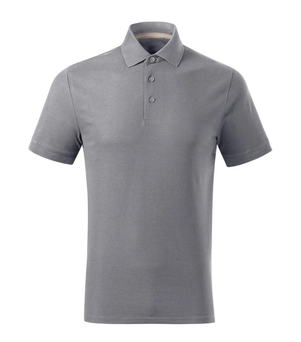 Montparel 234 Biologisch Tweekleurig Polo – antiek zilver