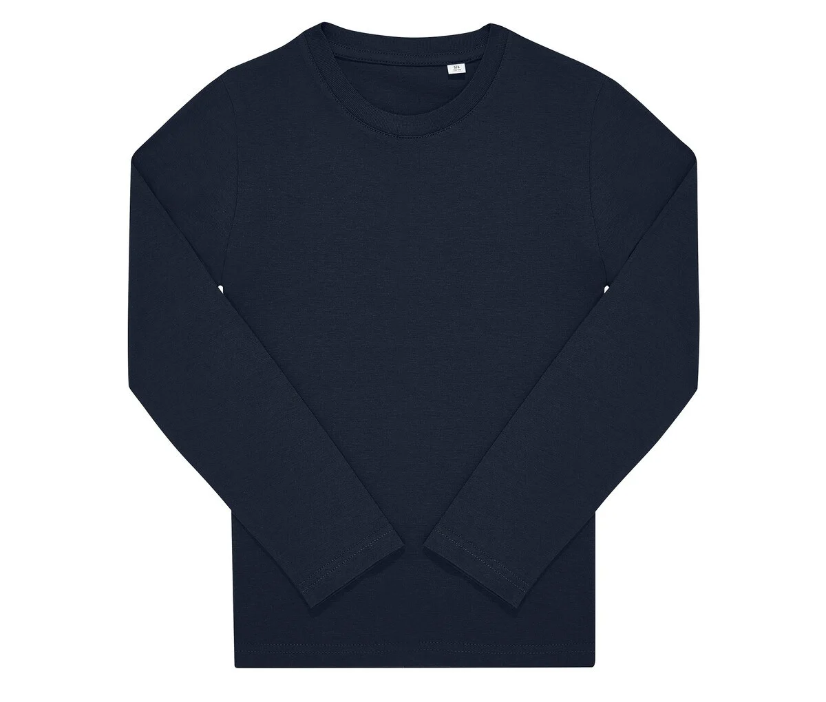 B&C BC01KLS T-shirt Lange Mouwen Kinderen – Marineblauw