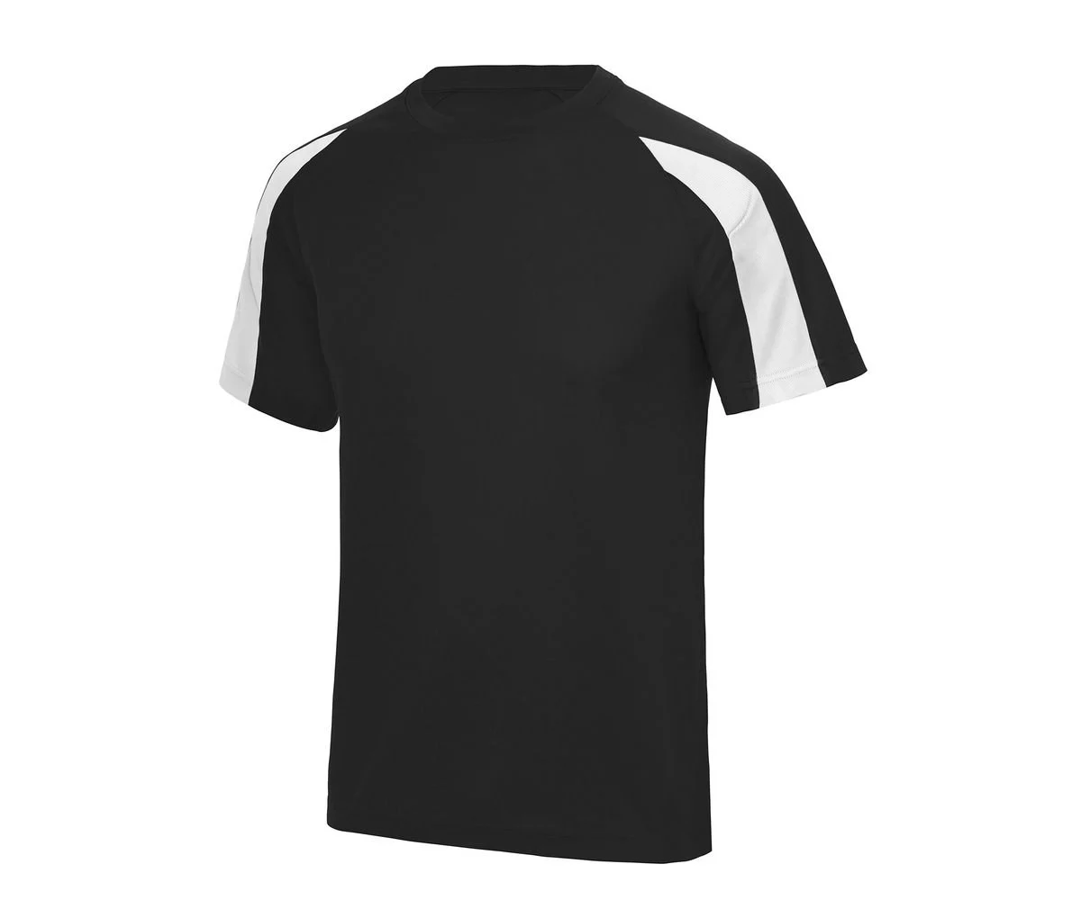 Just Cool JC003J Kids Contrast Cool T – Jet Black / Arctic White