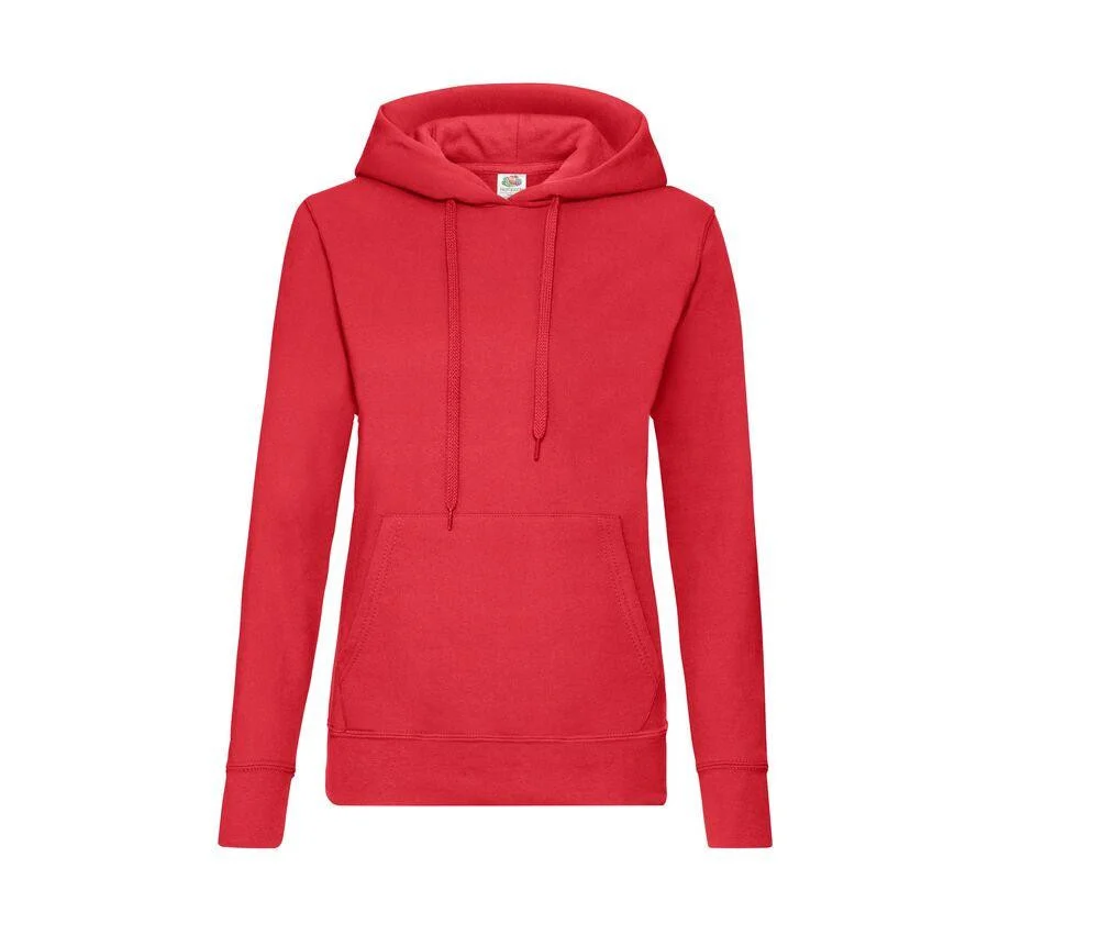 Fruit of the Loom SC269 Dames Hoodie Red