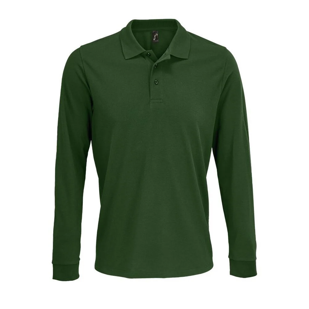SOL'S 03983 Prime Polo Lange Mouwen – Fles groen