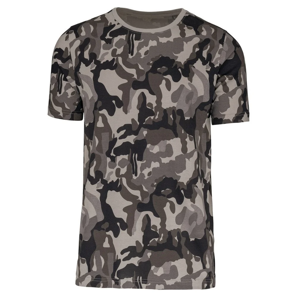 Kariban K3030 T-shirt Heren – GRIJS CAMOUFLAGE