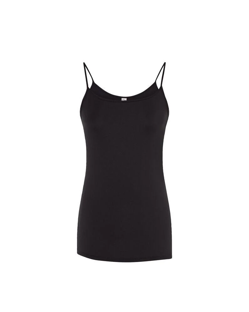 JHK JK423 Saona Tanktop met Dunne Bandjes Dames – Black