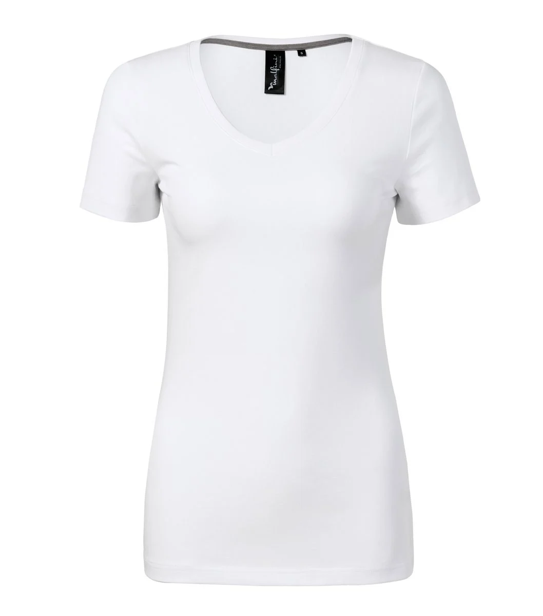 Malfini 701 Stretch T-shirt V-hals – Wit