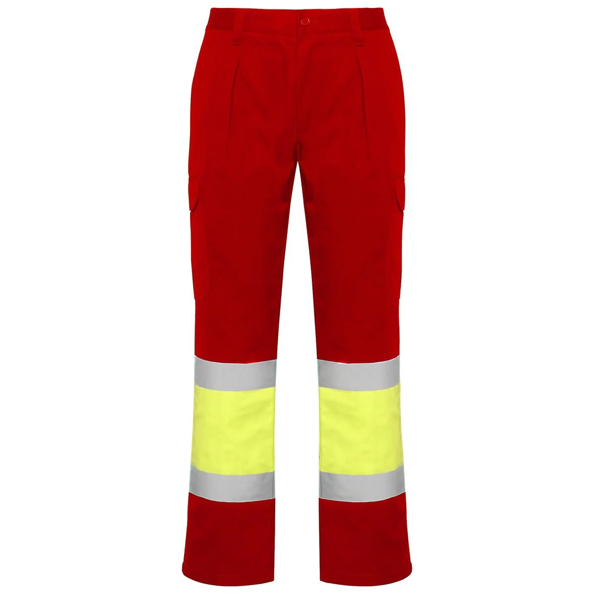 Roly HV9301 Soan Winterwerkbroek Hoge Zichtbaarheid – ROJO LABORAL/AMARILLO FLÚOR