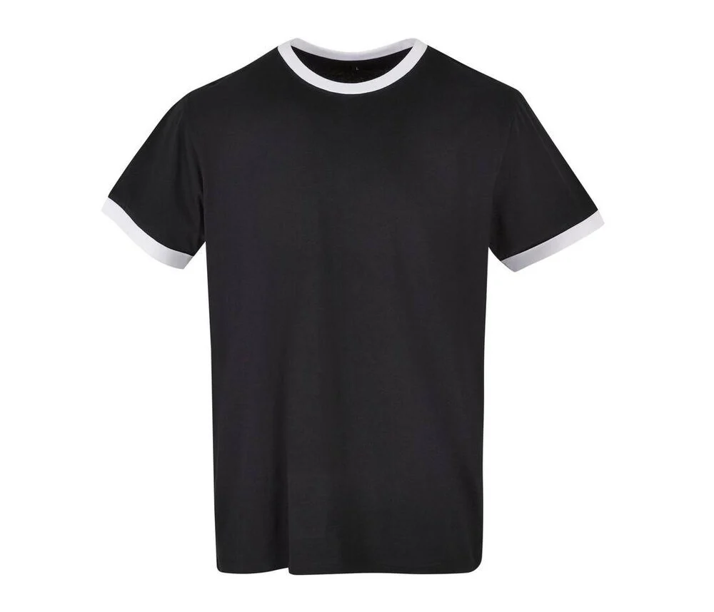 Build Your Brand BYB022 Ringer T-shirt – Black / White