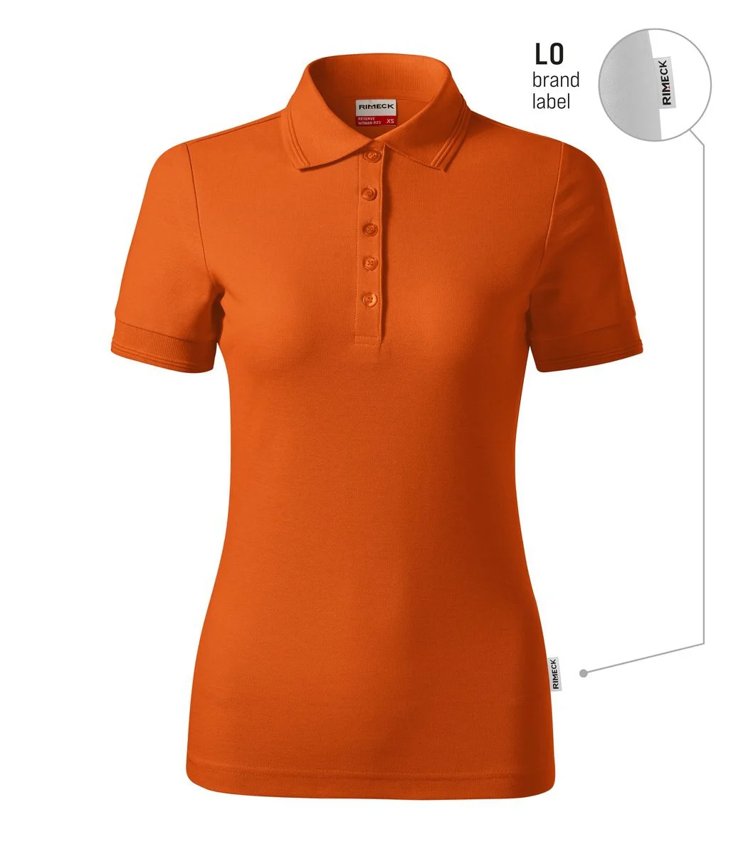 Rimeck R23 Reserve Polo Dames – oranje 11 (merklabel)
