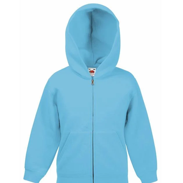Fruit of the Loom SC379 Kinderritshoodie – Azure Blue