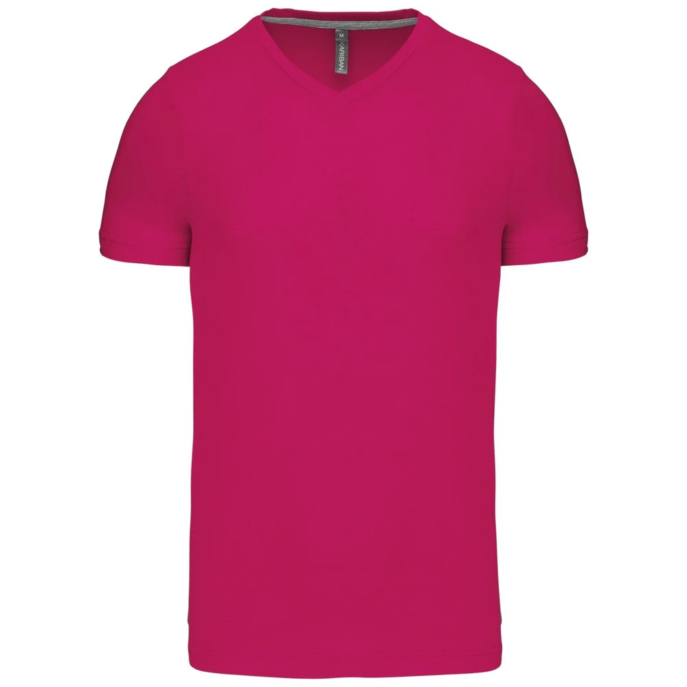 Kariban K357 T-shirt V-hals Heren – Fuchsia