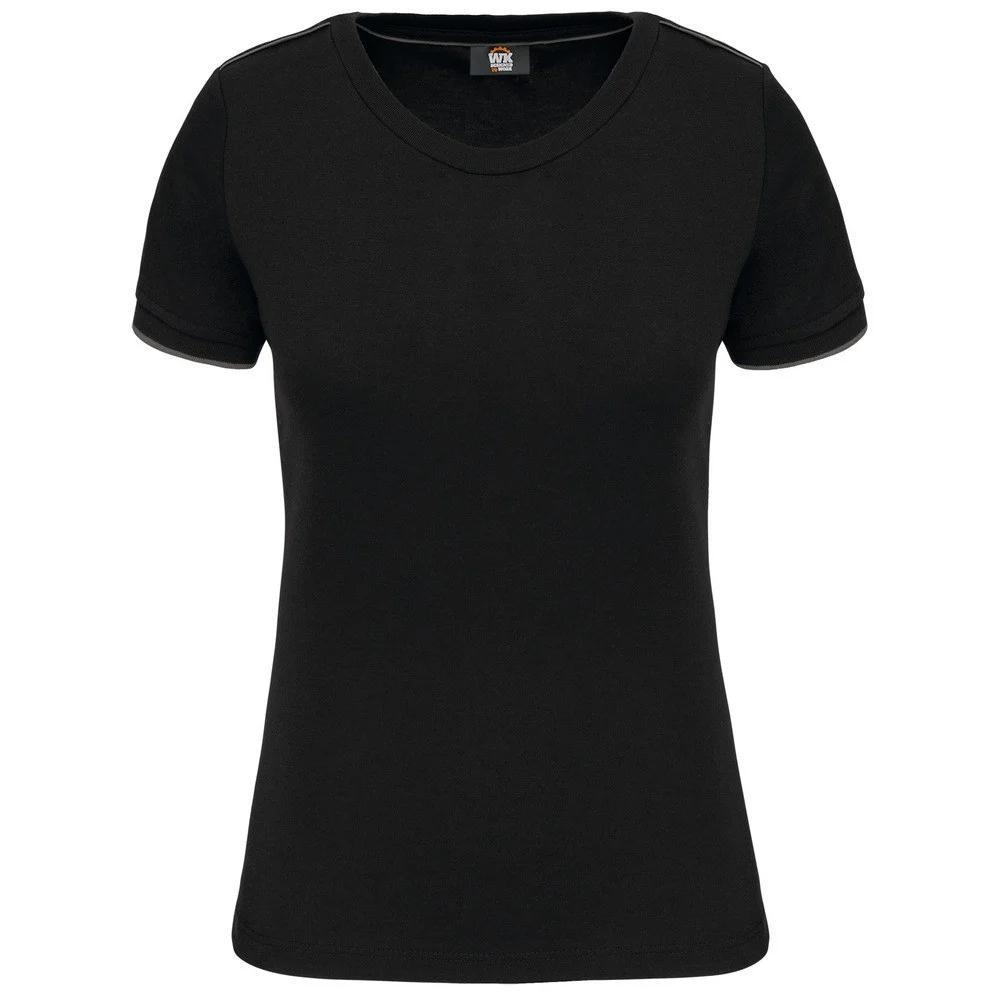 WK. Designed To Work WK3021 DayToDay T-shirt Dames – Zwart / Zilver