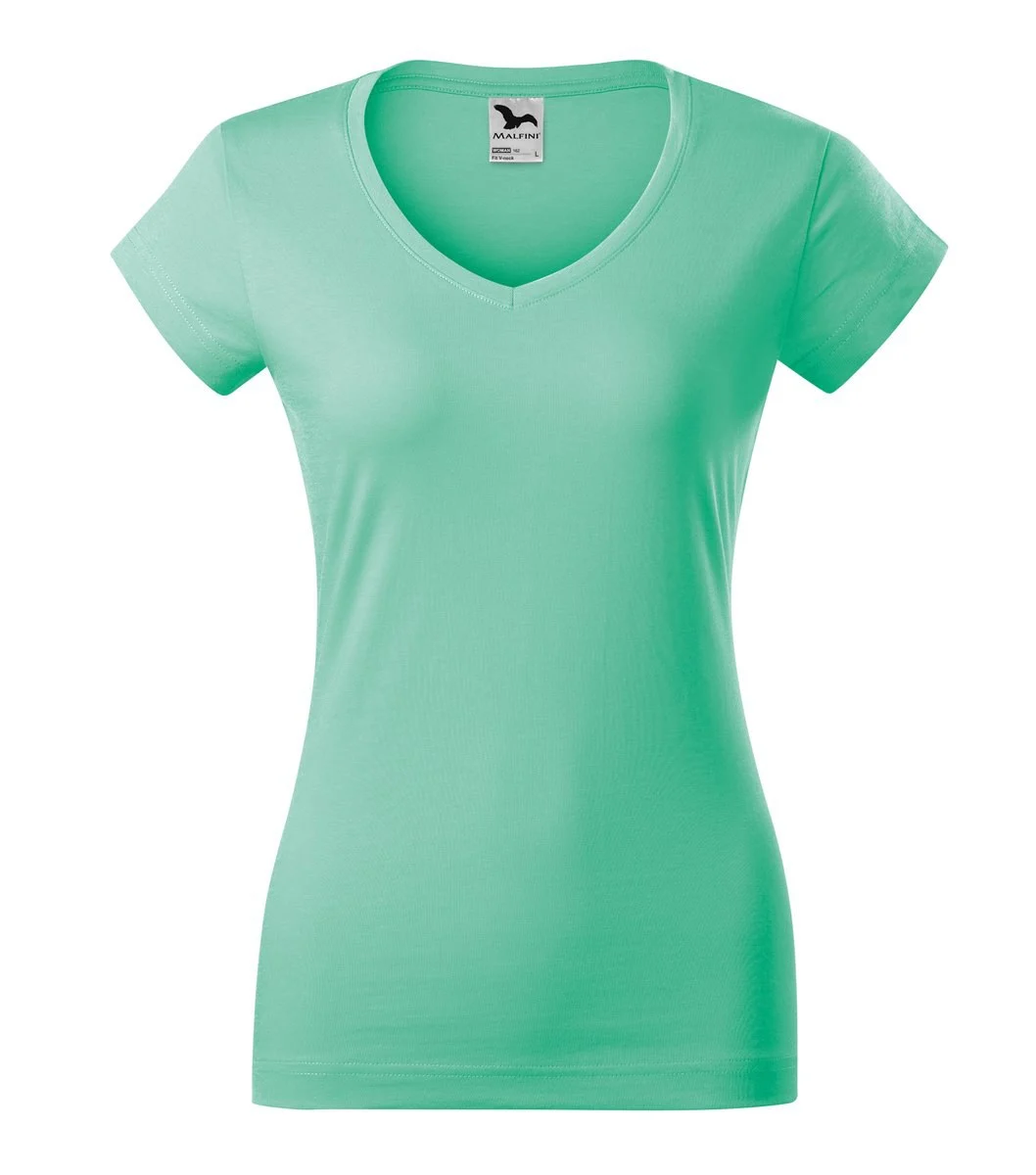 Malfini 162 T-shirt V-hals Dames – Mintgroen