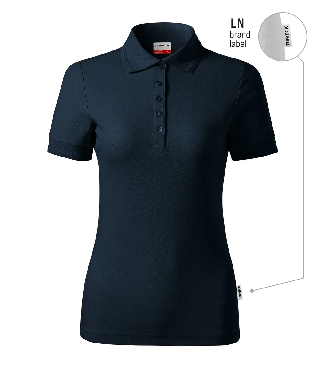 Rimeck R23 Reserve Polo Dames – marineblauw 02 (merklabel)