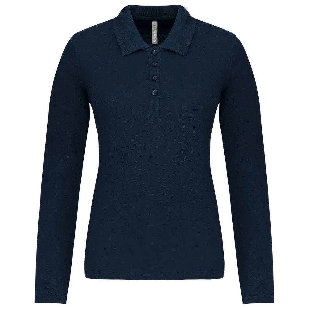Kariban K257 Polo Lange Mouwen Dames – Marine