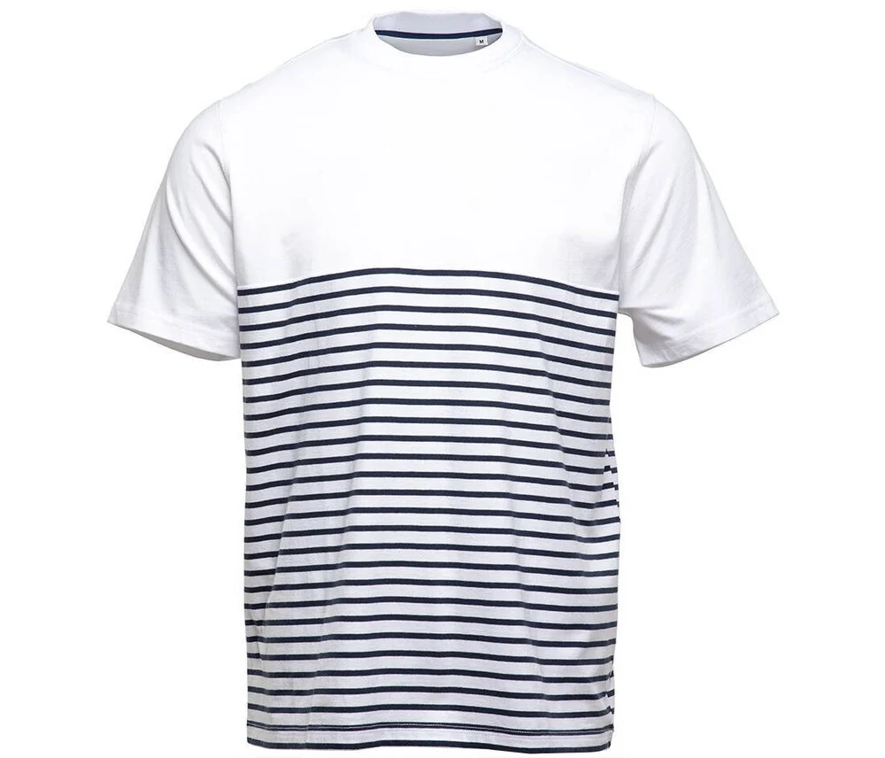 Pen Duick PK200 Gestreept T-shirt – White / Navy