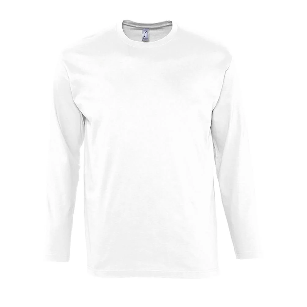 SOL'S 11420 Monarch T-shirt Lange Mouwen Heren – Wit