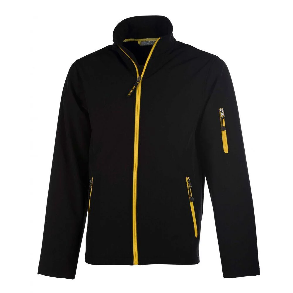 Pen Duick PK768 Atlantic Softshell Jas Heren – Black/Gold