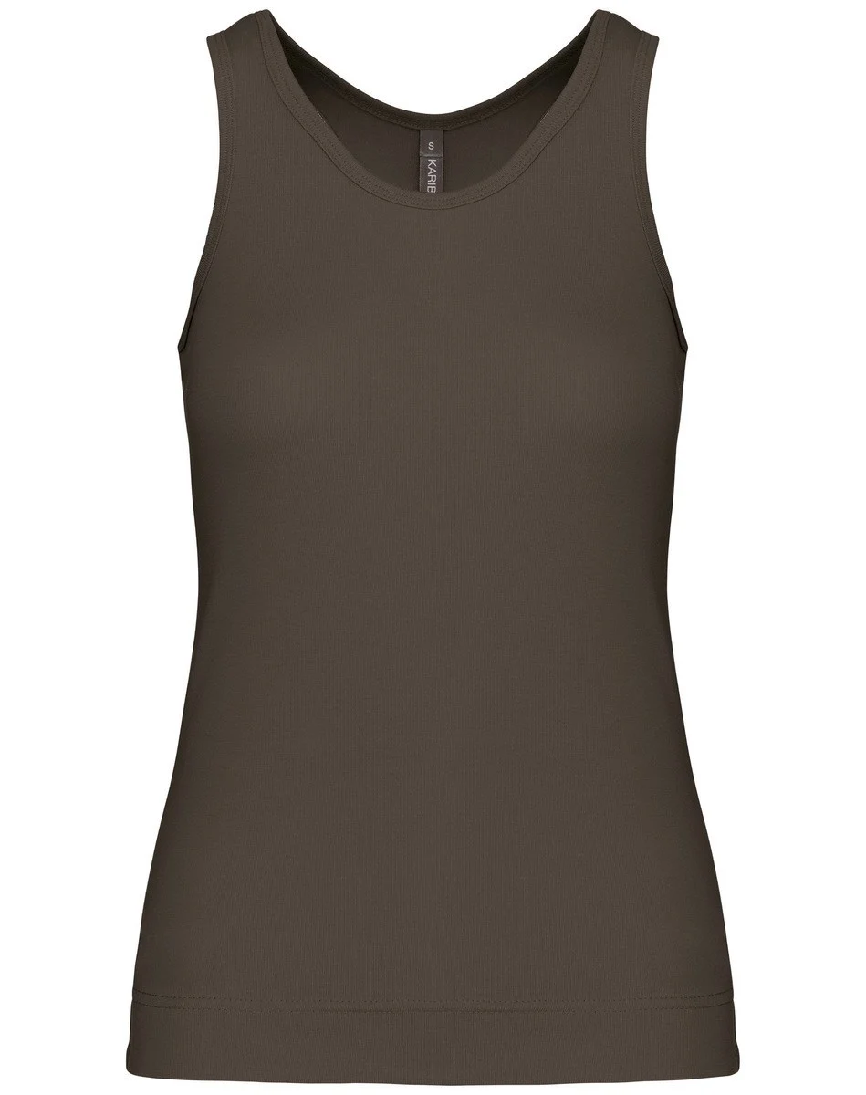 Kariban K311 Racerback Top Dames – Kaki