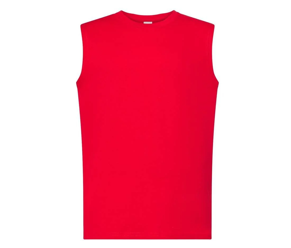 JHK JK406 Mouwloos T-shirt Heren – Red