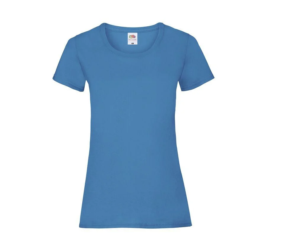 Fruit of the Loom SC600 Valueweight T-shirt Dames – Azure Blue